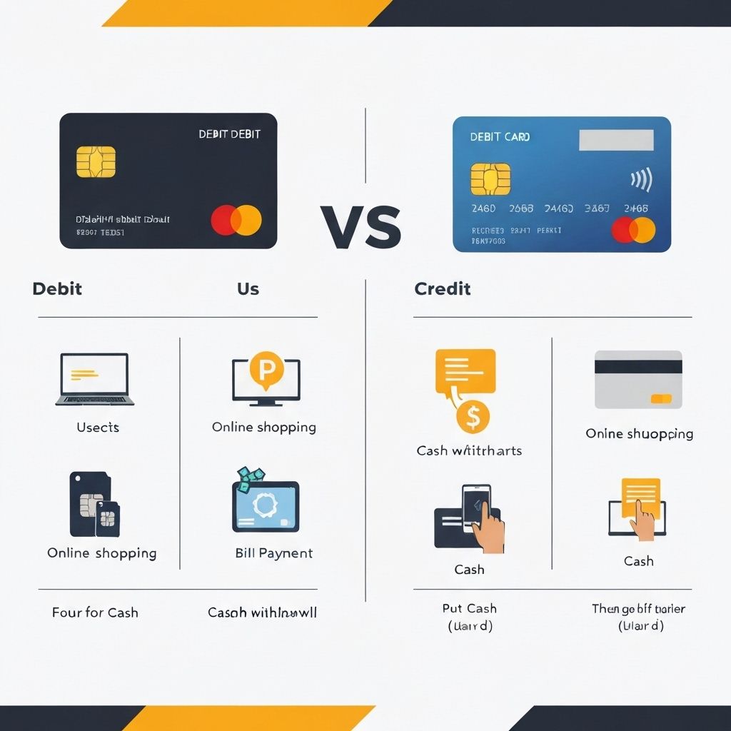 Cartão de Débito ou Crédito: Diferenças e Quando Usar Cada Um