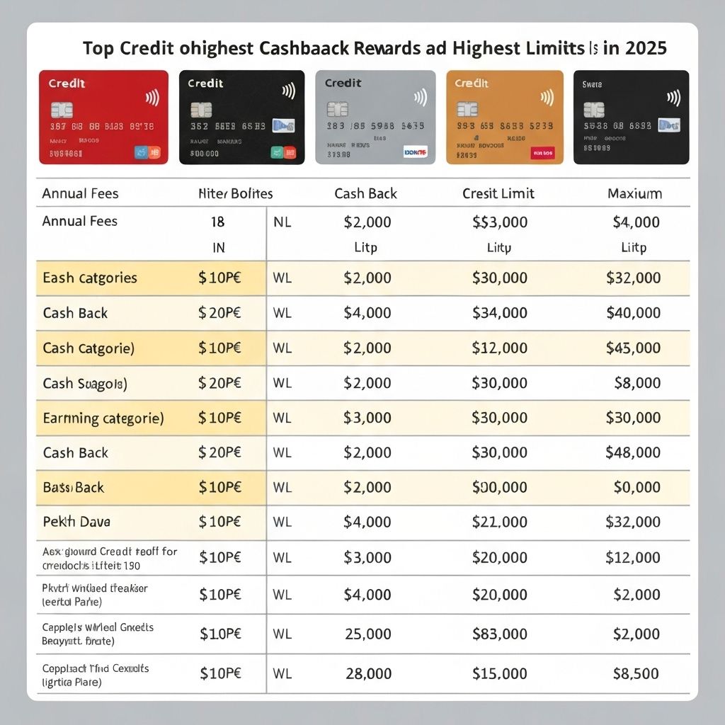 Cartões de Crédito com Melhor Limite e Cashback em 2025 (Comparativo Atualizado)